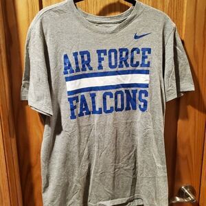 Nike Air Force Falcons Gray Short Sleeve T-Shirt Size L